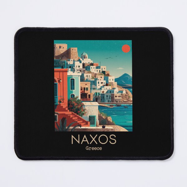 Item preview, A Vintage Travel Illustration of the Naxos - Greece designed and sold by GoodOldVintage.