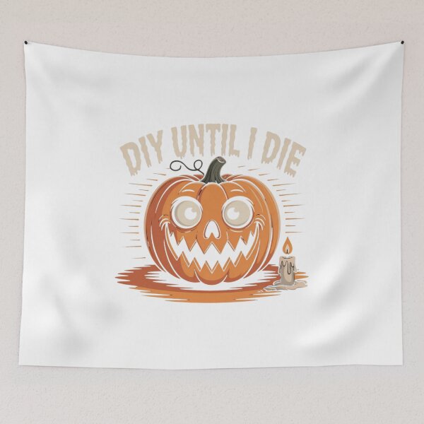 Item preview, DIY Until I Die – Spooky Halloween Pumpkin designed and sold by ArtByYunus.
