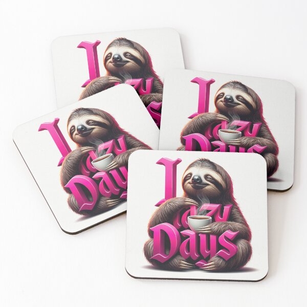 Item preview, I Love Lazy Days sloth design designed and sold by Vintage Designs +.