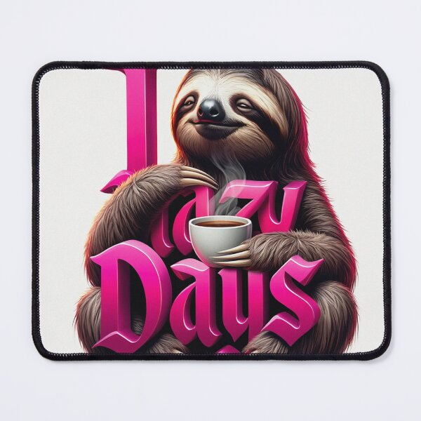 Item preview, I Love Lazy Days sloth design designed and sold by Vintage Designs +.