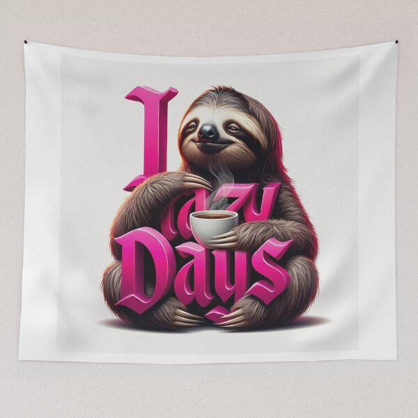 Item preview, I Love Lazy Days sloth design designed and sold by Vintage Designs +.