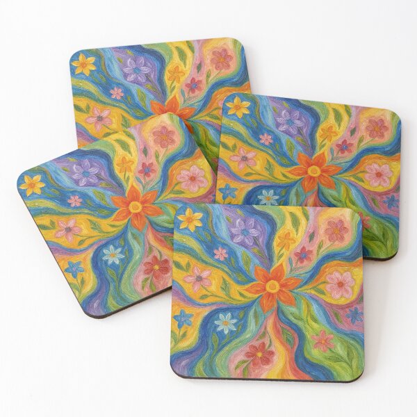 Item preview, Vibrant Floral Energy Swirl designed and sold by zzz888.