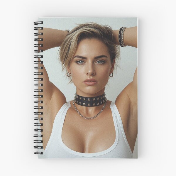 Item preview, Woman in white vest with hands behind head designed and sold by Vintage Designs +.