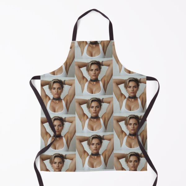 Item preview, Woman in white vest with hands behind head designed and sold by Vintage Designs +.