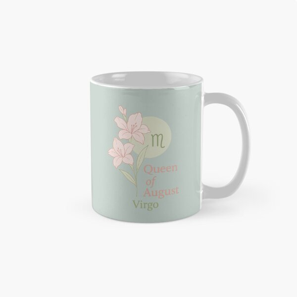 Item preview, Queen of August – Virgo Zodiac Sign with Birth Flower, Birthstone & Pastel Colors designed and sold by RoraLily.