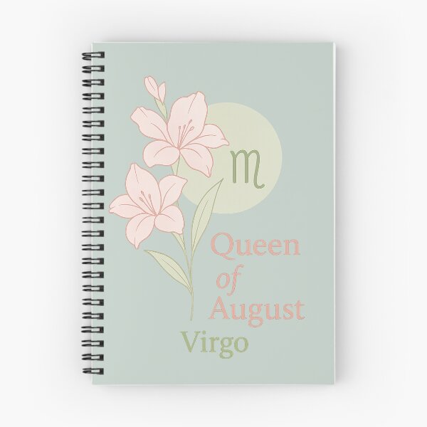 Item preview, Queen of August – Virgo Zodiac Sign with Birth Flower, Birthstone & Pastel Colors designed and sold by RoraLily.