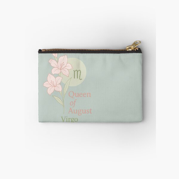 Item preview, Queen of August – Virgo Zodiac Sign with Birth Flower, Birthstone & Pastel Colors designed and sold by RoraLily.