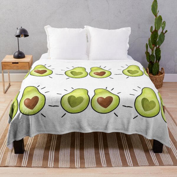 Item preview, Cute Avocado Halves with Heart Shaped Pits Illustration designed and sold by ArtfulWeave.