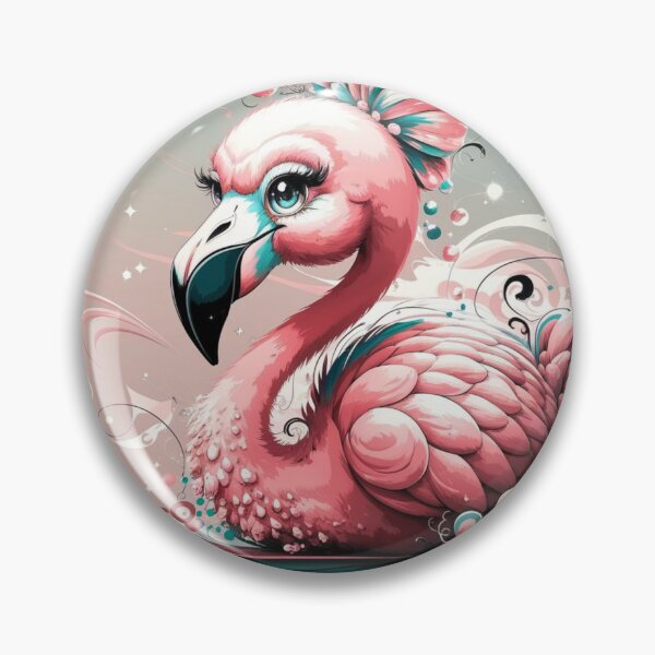 Item preview, Color Splash Abstract Flamingo designed and sold by NeatThingLover.