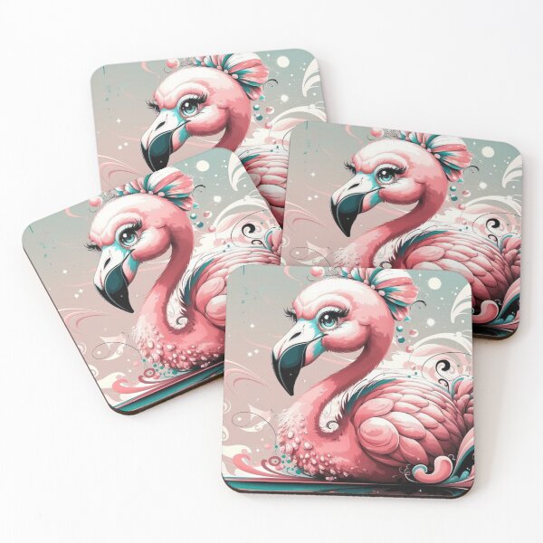 Item preview, Color Splash Abstract Flamingo designed and sold by NeatThingLover.