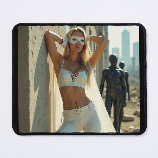 Item preview,  Sexy female Superhero posing in her power suit comic book character photography designed and sold by Vintage Designs +.