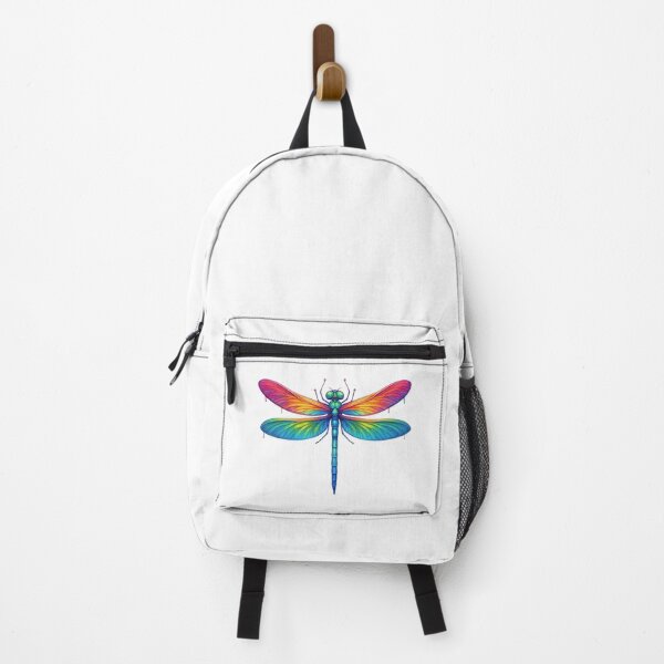 Item preview, Colorful Rainbow Dragonfly Illustration designed and sold by ArtfulWeave.