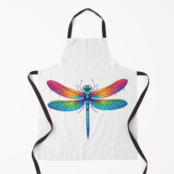 Item preview, Colorful Rainbow Dragonfly Illustration designed and sold by ArtfulWeave.