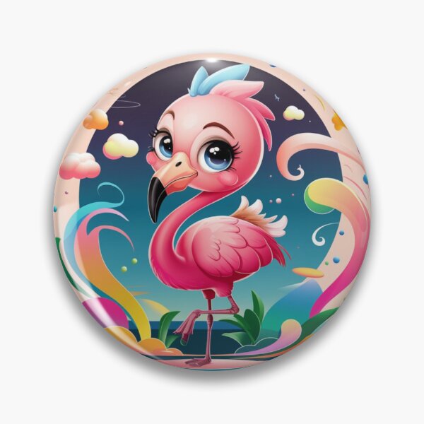 Item preview, Modern Abstract Flamingo Portrait designed and sold by NeatThingLover.