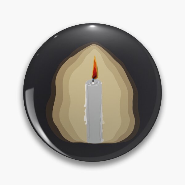 Item preview, White Candle Burning in Darkness – Warm Glow designed and sold by Bambooartist.