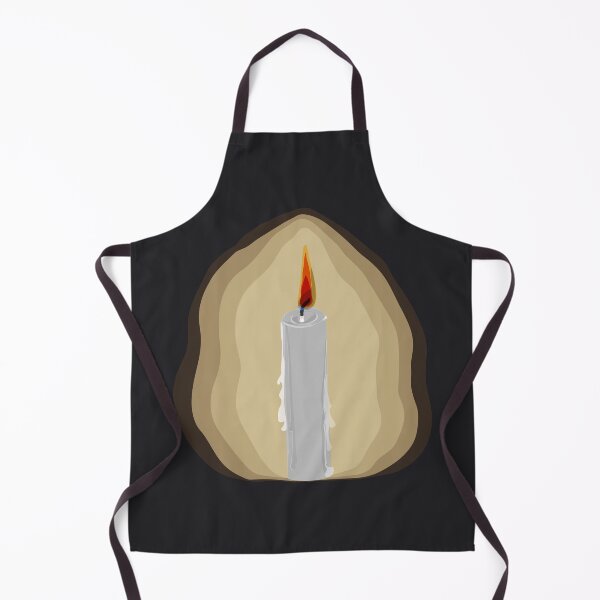 Item preview, White Candle Burning in Darkness – Warm Glow designed and sold by Bambooartist.