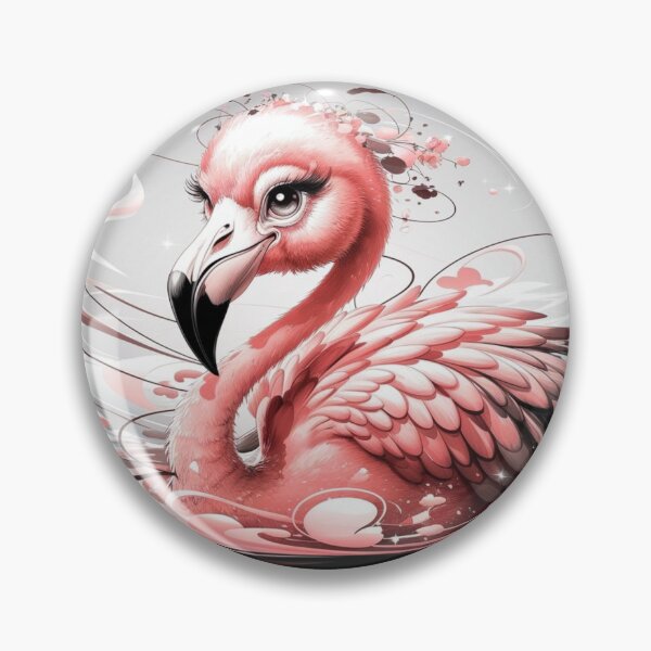 Item preview, Vivid Colors Abstract Flamingo Art designed and sold by NeatThingLover.