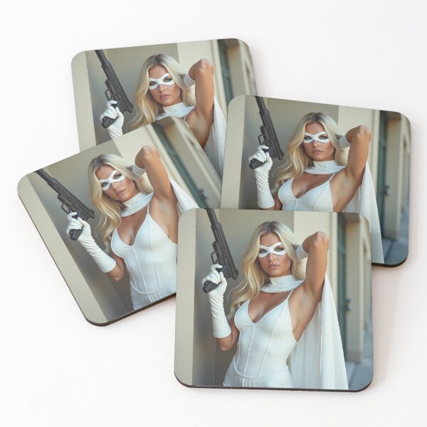 Item preview,  Sexy female Superhero posing in her power suit comic book character photography designed and sold by Vintage Designs +.