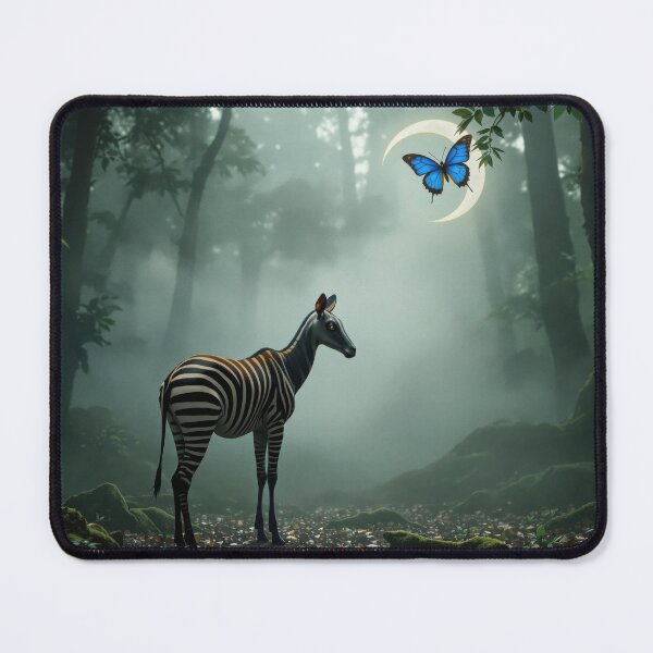 Item preview, Okapi with Crescent Butterfly designed and sold by HabitableMoons.
