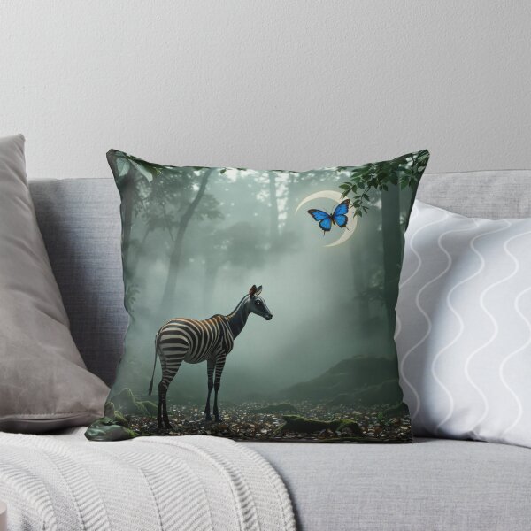 Item preview, Okapi with Crescent Butterfly designed and sold by HabitableMoons.