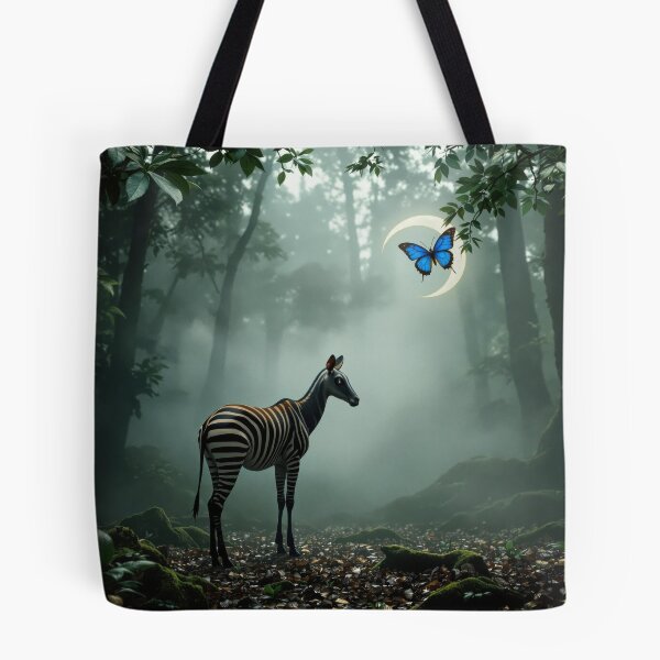 Item preview, Okapi with Crescent Butterfly designed and sold by HabitableMoons.