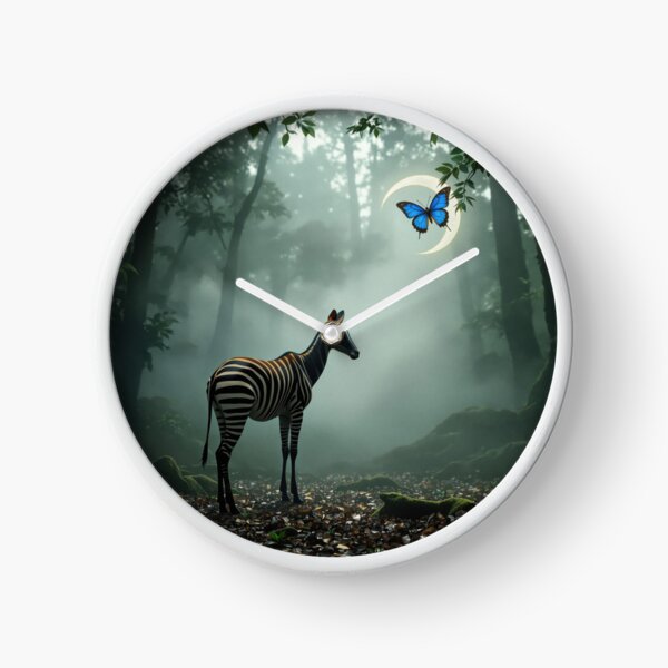 Item preview, Okapi with Crescent Butterfly designed and sold by HabitableMoons.