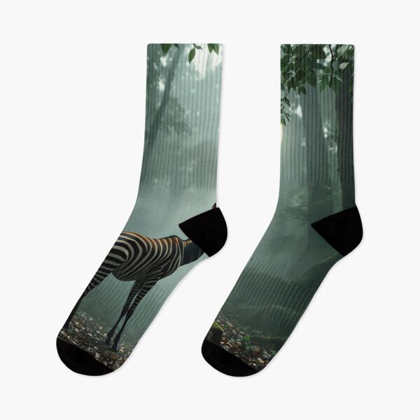 Item preview, Okapi with Crescent Butterfly designed and sold by HabitableMoons.
