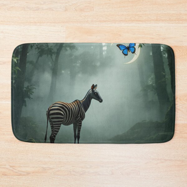 Item preview, Okapi with Crescent Butterfly designed and sold by HabitableMoons.