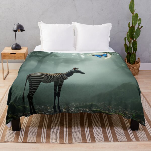 Item preview, Okapi with Crescent Butterfly designed and sold by HabitableMoons.