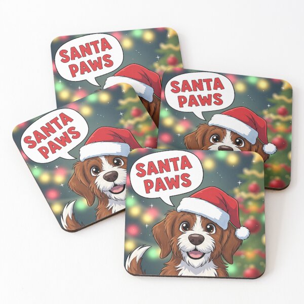 Item preview, Santa Paws & Seasonal Pet Puns – Festive Holiday Animals designed and sold by Katji01.