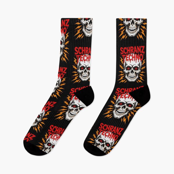 Item preview, Schranz Techno Skull – Dark Rave Wear for Techno DJs and Electronic Music Fans designed and sold by paulo silveira.