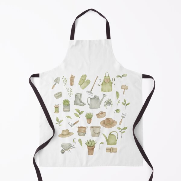 Item preview, Watercolor Gardening Tools and Plants Illustration designed and sold by ArtfulWeave.