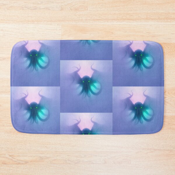 Item preview, Creepy eldritch thick foggy surroundings, low visibility, electric vivid colors Cthulhu as described by H.P. Lovecraft designed and sold by Vintage Designs +.