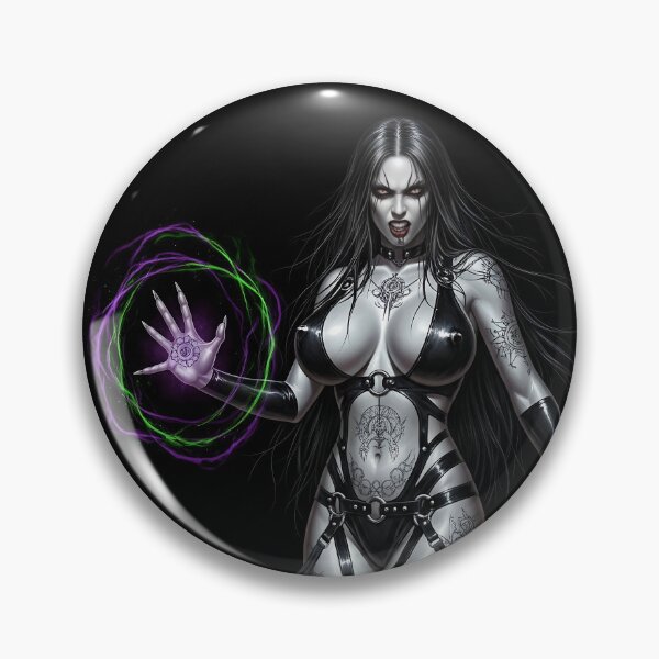 Item preview, Heretic Spellbinder | Mörk Borg Goth Art | Goth Sorceress designed and sold by VintageBazaar.