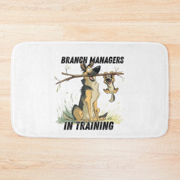 Item preview, Branch Managers In Training – Funny Dog Stick Art designed and sold by TheNyneShop.