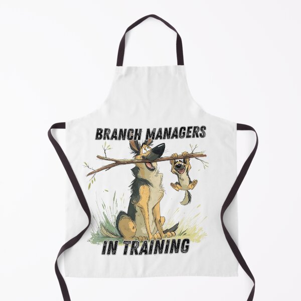 Item preview, Branch Managers In Training – Funny Dog Stick Art designed and sold by TheNyneShop.