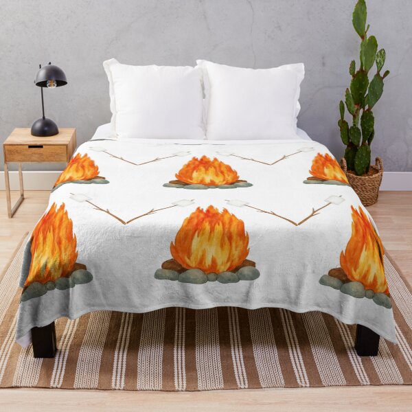 Item preview, Campfire with Marshmallows Illustration designed and sold by ArtfulWeave.