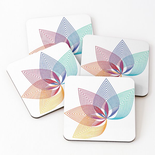 Item preview, Colorful Geometric Flower Pattern Illustration designed and sold by ArtfulWeave.