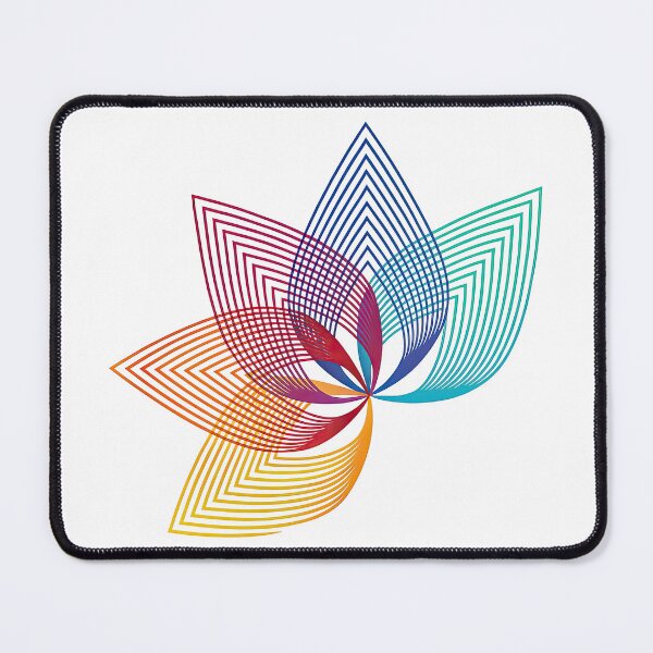 Item preview, Colorful Geometric Flower Pattern Illustration designed and sold by ArtfulWeave.
