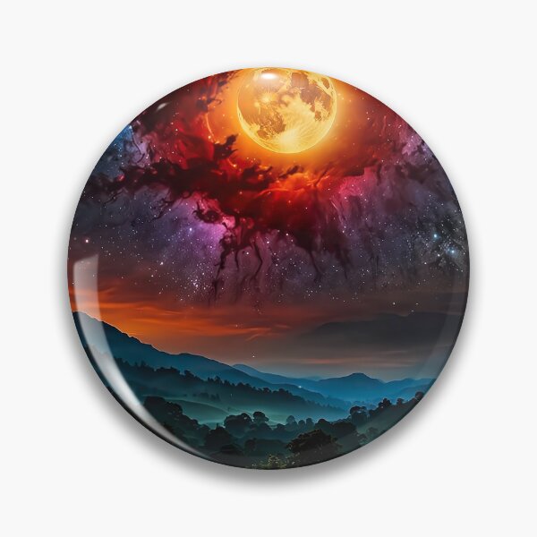 Item preview, Blood Moon Supernova over the Hills designed and sold by PixelParadies.