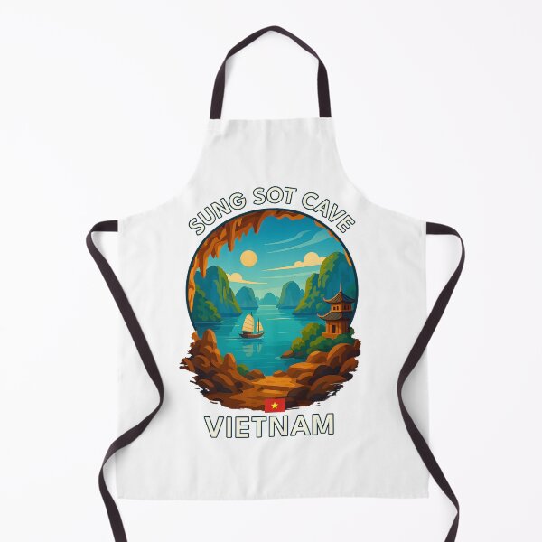 Item preview, Sung Sot Cave Ha Long Bay Vietnam - Iconic Asia Landmark Travel vacation destination souvenir art designed and sold by inkNext.