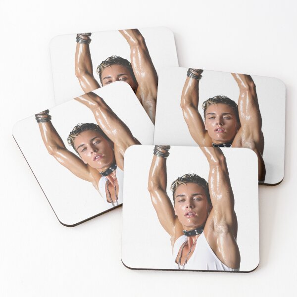 Item preview,  Beautiful sexy gym woman posing with her arms up showing her armpits sweating designed and sold by Vintage Designs +.