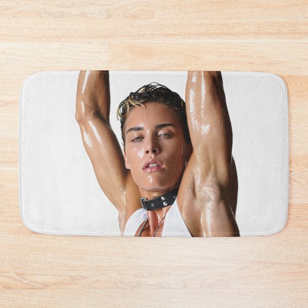 Item preview,  Beautiful sexy gym woman posing with her arms up showing her armpits sweating designed and sold by Vintage Designs +.