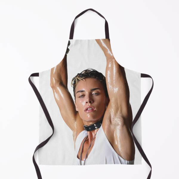 Item preview,  Beautiful sexy gym woman posing with her arms up showing her armpits sweating designed and sold by Vintage Designs +.