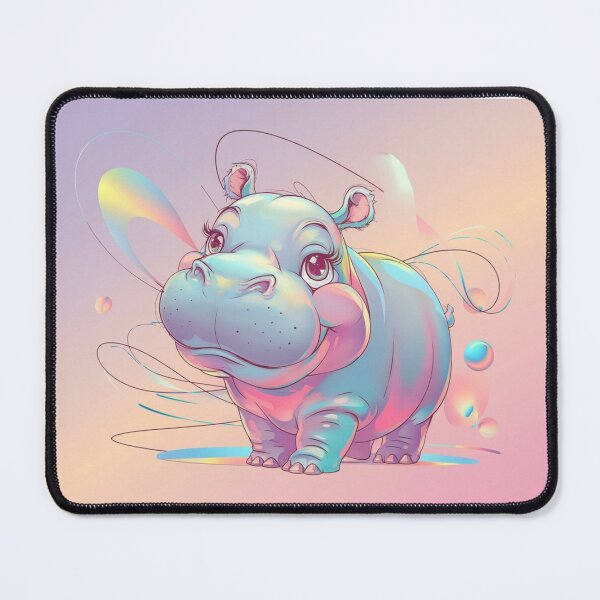 Item preview, Color Splash Abstract Hippo designed and sold by NeatThingLover.
