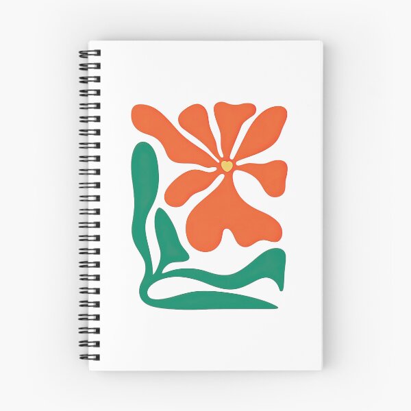 Item preview, Abstract Orange Flower with Heart Center Illustration designed and sold by ArtfulWeave.