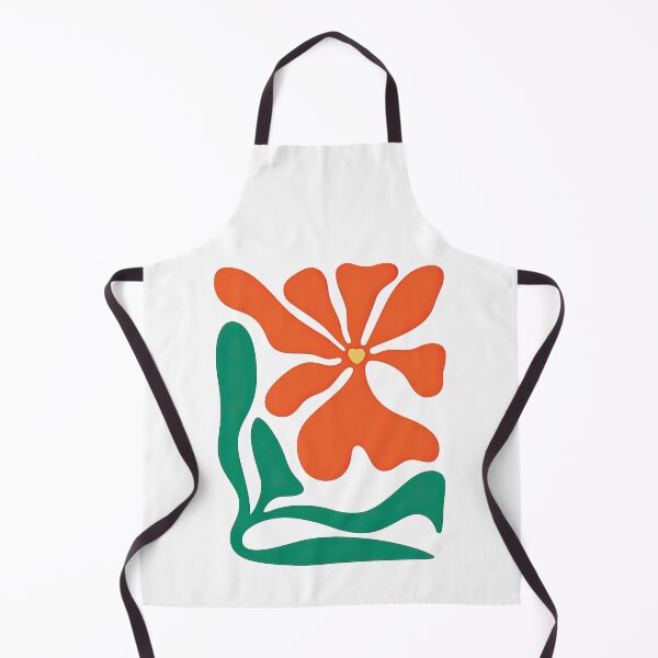 Item preview, Abstract Orange Flower with Heart Center Illustration designed and sold by ArtfulWeave.
