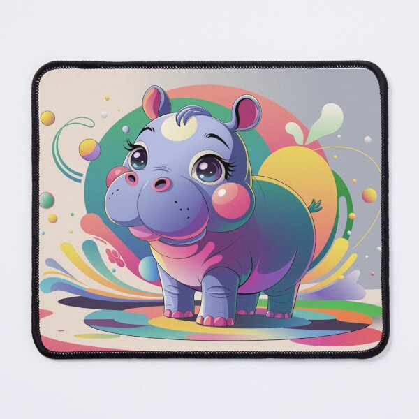 Item preview, Vivid Colors Abstract Hippo Art designed and sold by NeatThingLover.