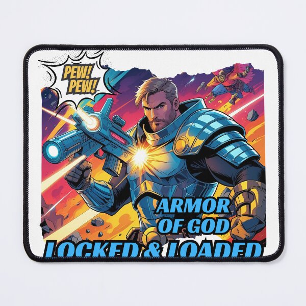 Item preview, Armor of God, Locked & Loaded. Pew! Pew! designed and sold by GiggleGooods.