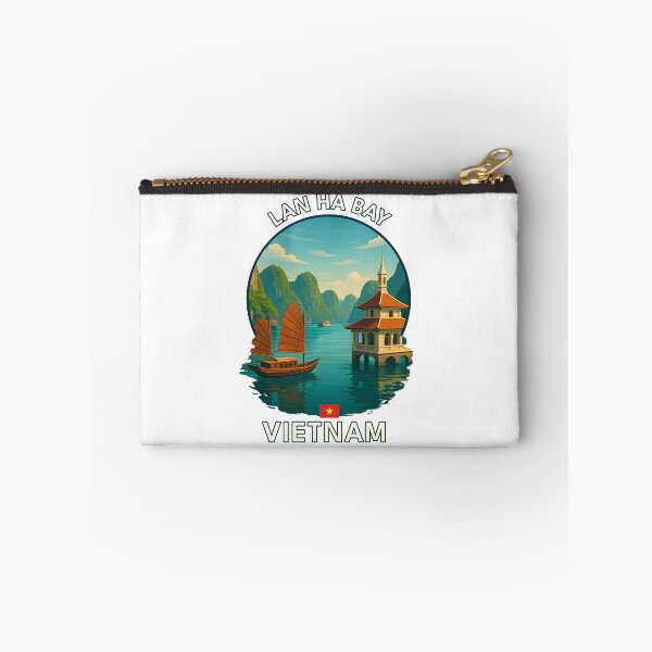 Item preview, Lan Ha Bay Hai Phong Vietnam - Iconic Asia Landmark Travel vacation destination souvenir art  designed and sold by inkNext.